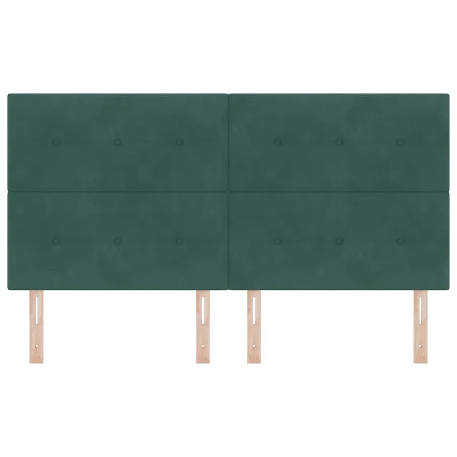 Tête de lit Vert foncé 180 cm Velours - 4