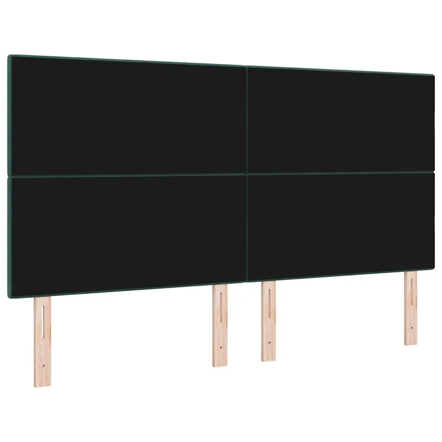Tête de lit Vert foncé 180 cm Velours - 6
