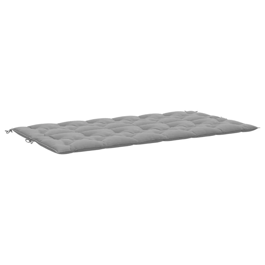 Coussin de banc de jardin gris 200x(50+50)x7 cm tissu oxford - 5