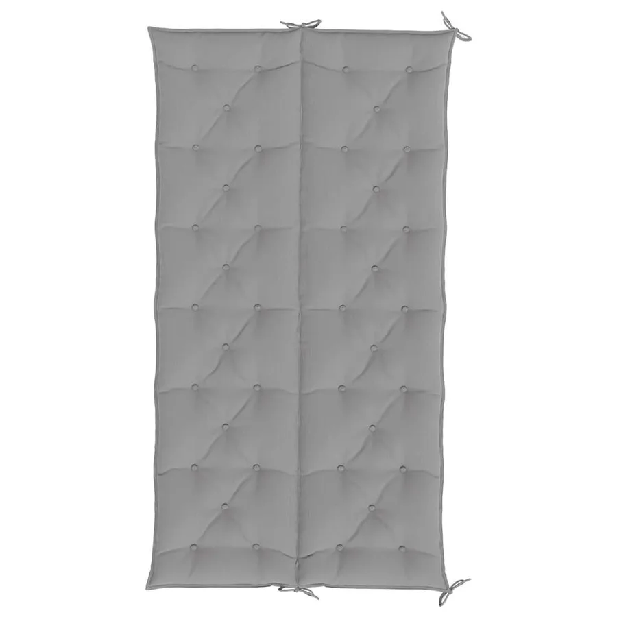 Coussin de banc de jardin gris 200x(50+50)x7 cm tissu oxford - 6