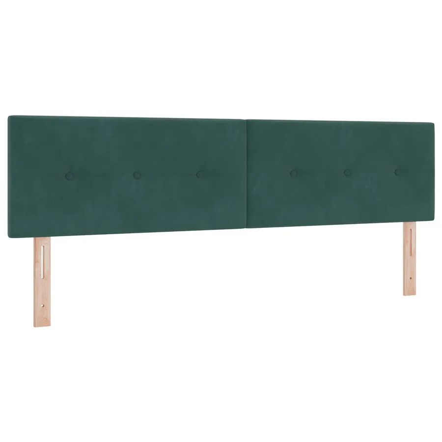 Tête de lit LED avec bandes LED Vert 180 cm Velours - 2