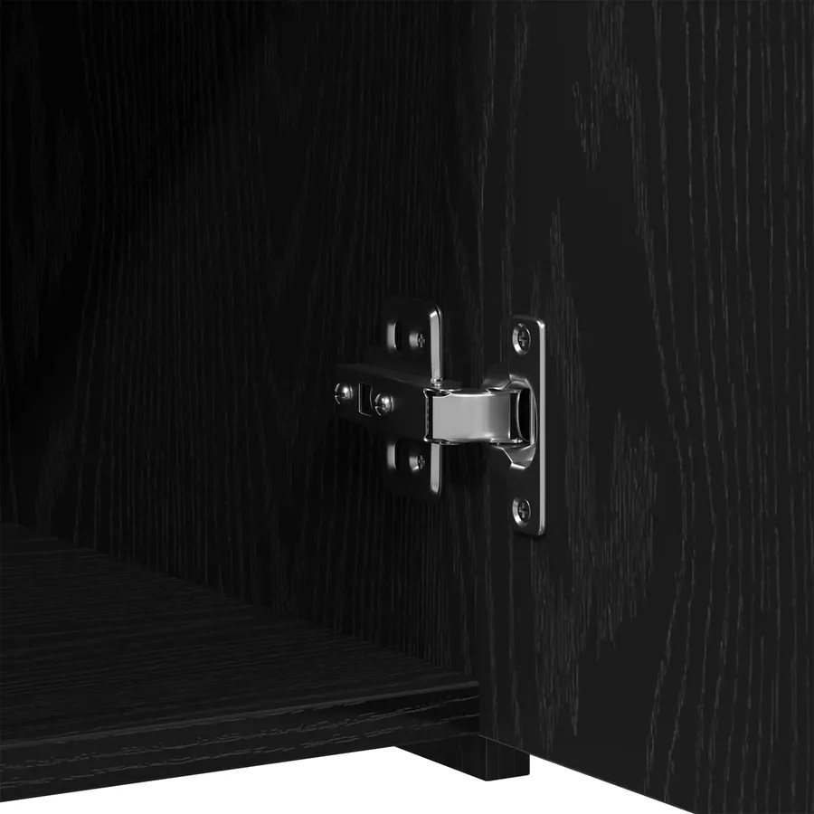 Buffet avec tiroir Chêne noir 50 x 42,5 x 93 cm - 10