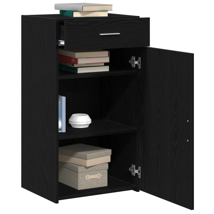 Buffet avec tiroir Chêne noir 50 x 42,5 x 93 cm - 3