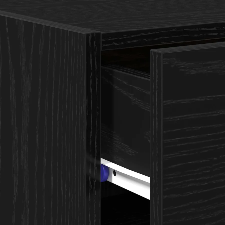Buffet avec tiroir Chêne noir 50 x 42,5 x 93 cm - 9