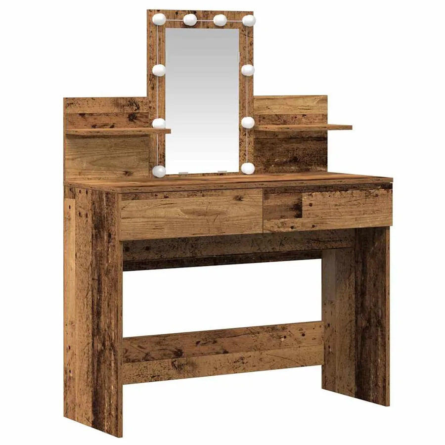 Table de Toilette avec tiroir Bois ancien 100 x 40 x 130 cm - 2