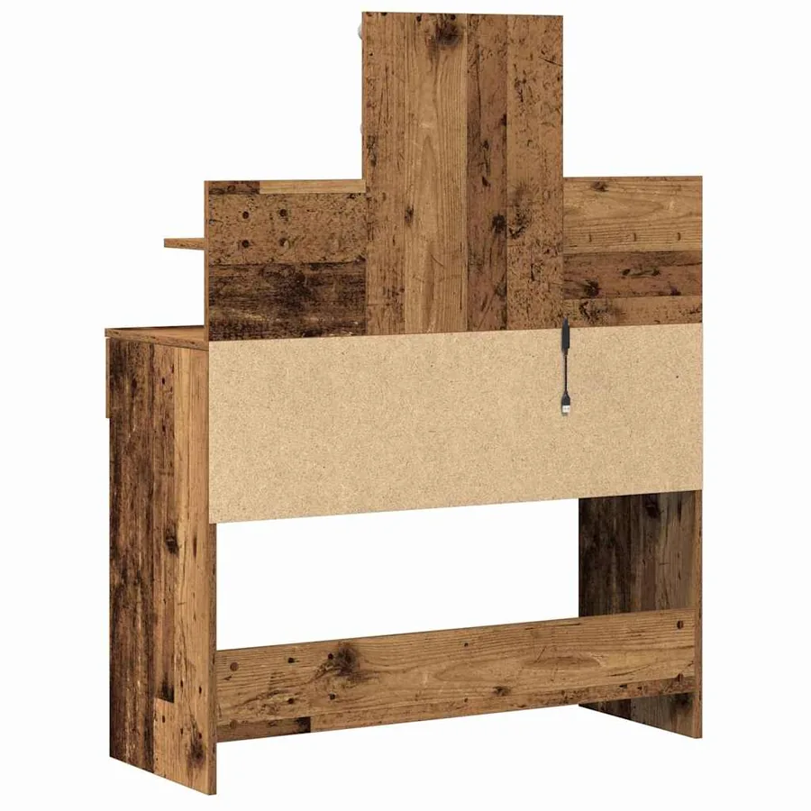 Table de Toilette avec tiroir Bois ancien 100 x 40 x 130 cm - 6