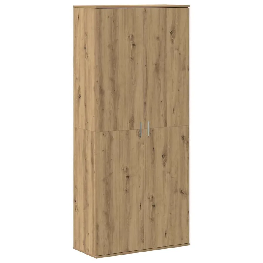 Buffet 80 x 35 x 180 cm Bois d'ingénierie chêne artisanal - 2