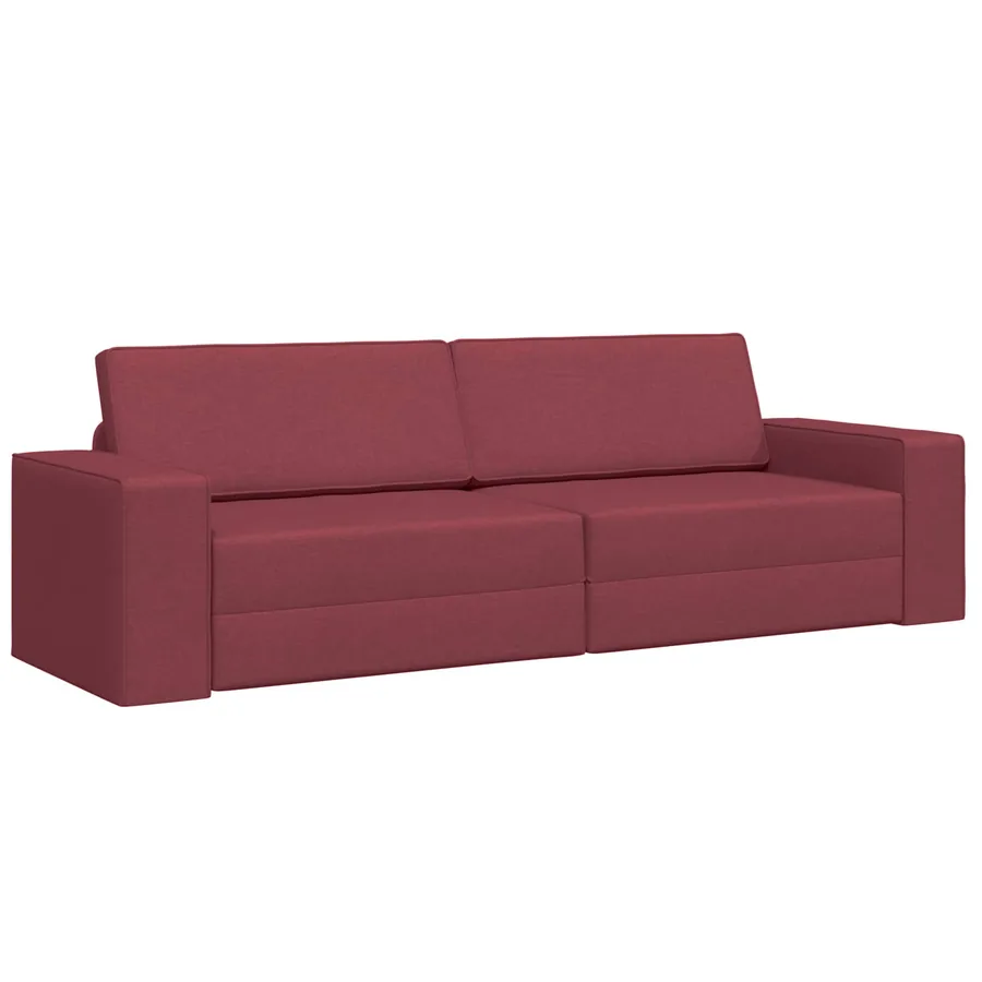Canapé-Lit Bordeaux 245 x 78 x 77 cm tissu - 2