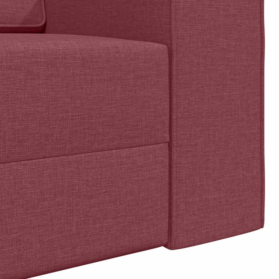 Canapé-Lit Bordeaux 245 x 78 x 77 cm tissu - 9
