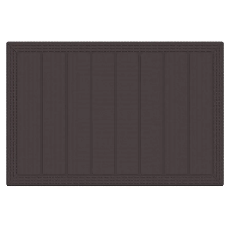 Ensemble de salle à manger pour jardin 5 pcs Marron Rattan Polt - 2