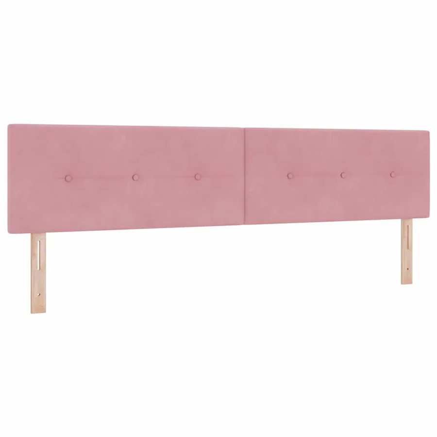 Tête de lit Rose 200 cm Velours - 2