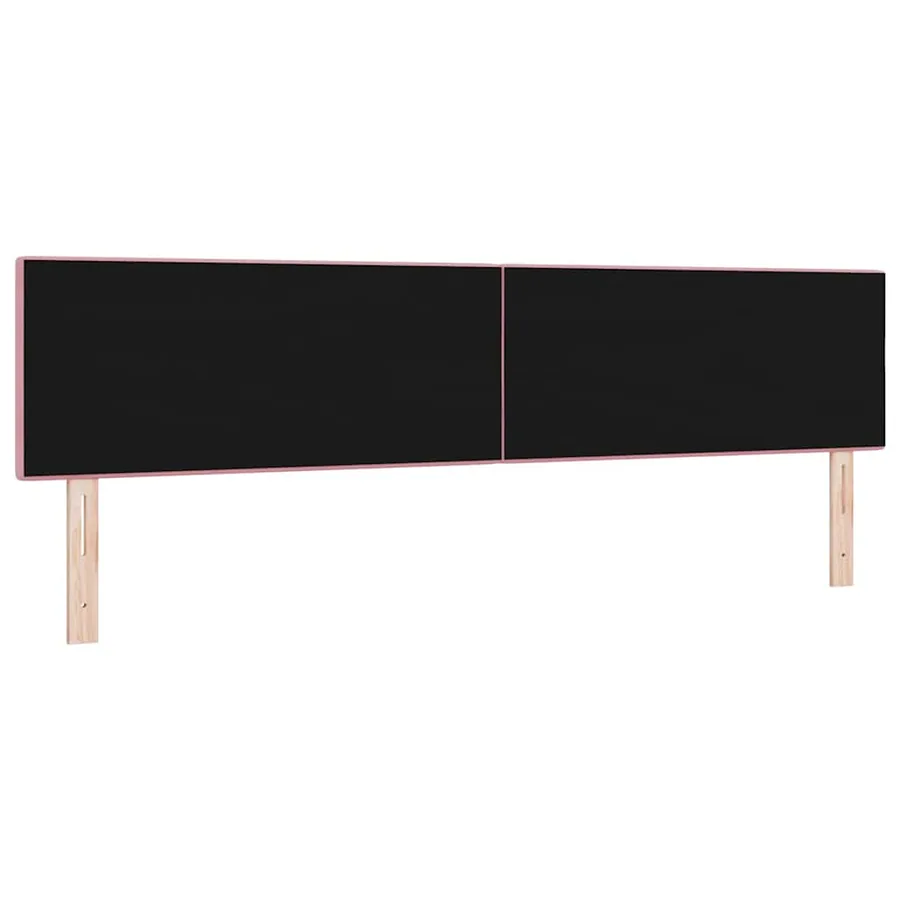 Tête de lit Rose 200 cm Velours - 4