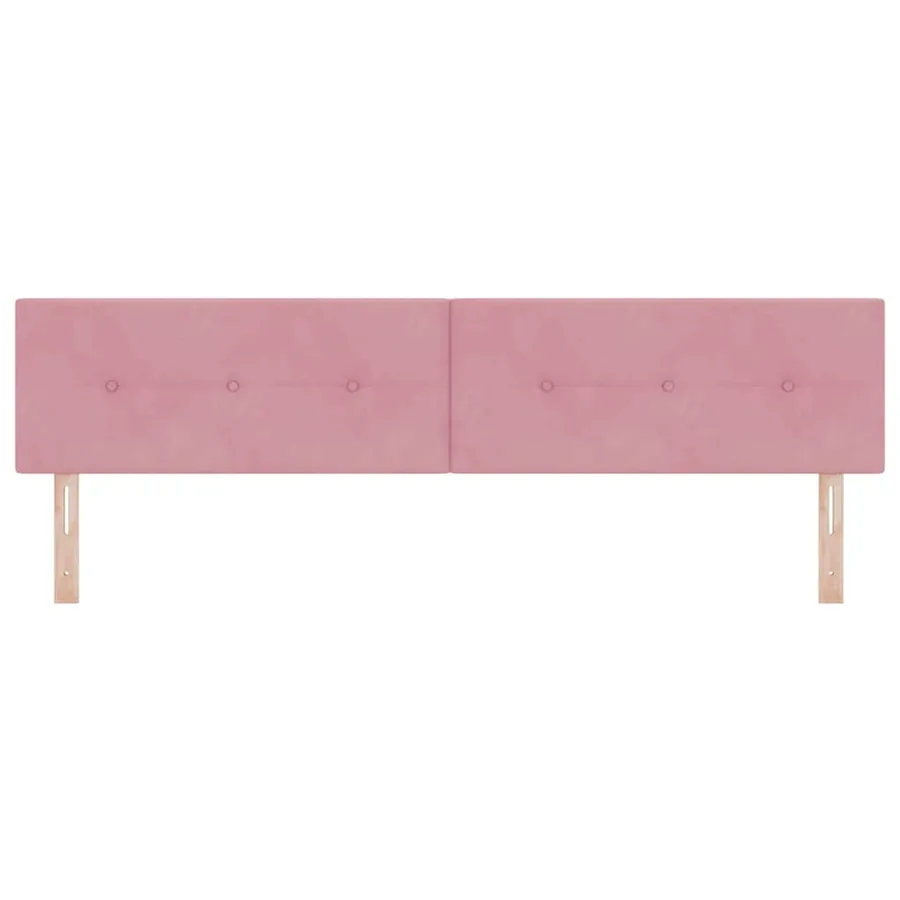 Tête de lit Rose 200 cm Velours - 5
