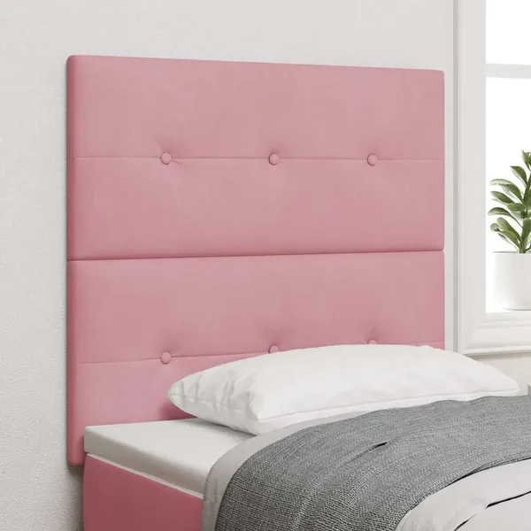 Tête de lit Rose 100 cm Velours