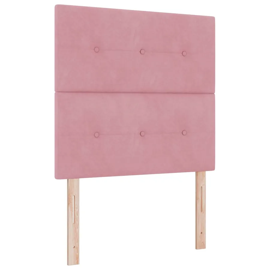 Tête de lit Rose 100 cm Velours - 2