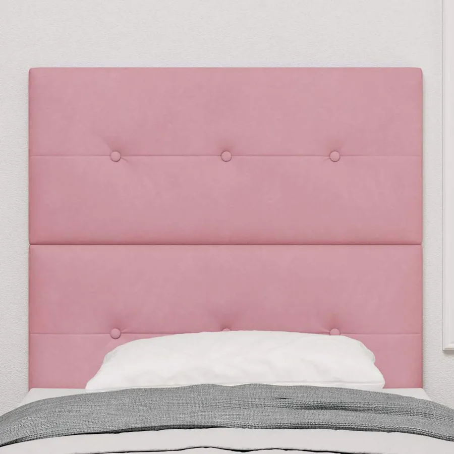 Tête de lit Rose 100 cm Velours - 3