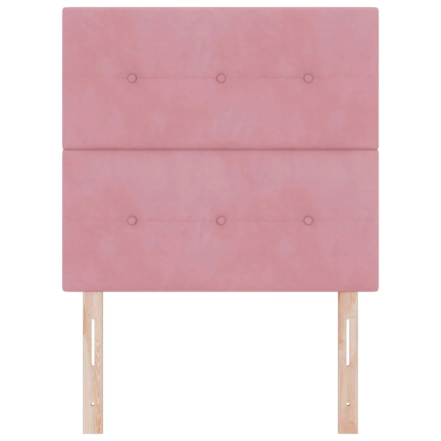 Tête de lit Rose 100 cm Velours - 4