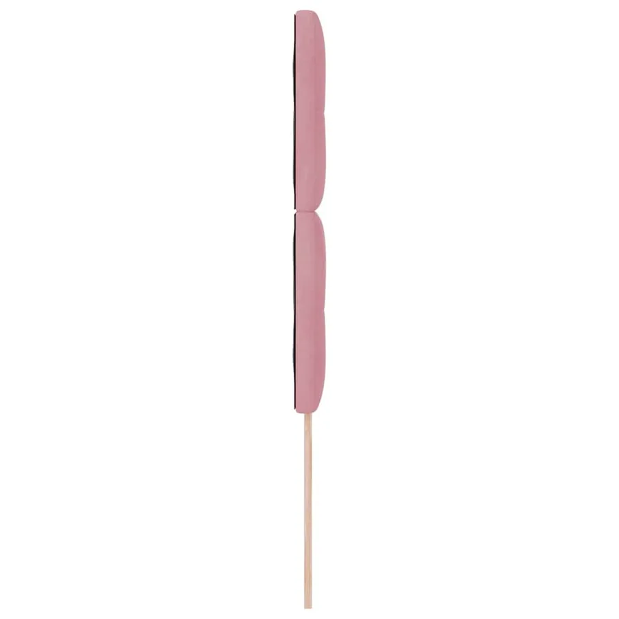 Tête de lit Rose 100 cm Velours - 5