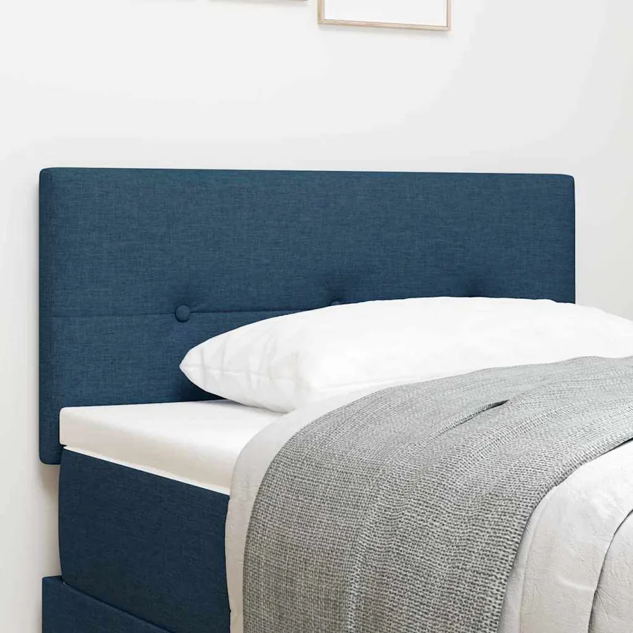 Tête de lit réglable en hauteur Bleu 90 cm tissu