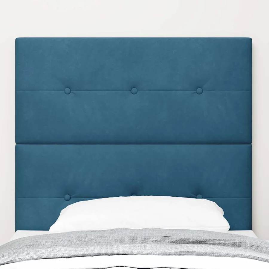 Tête de lit LED avec bandes LED Bleu 100 cm Velours - 3