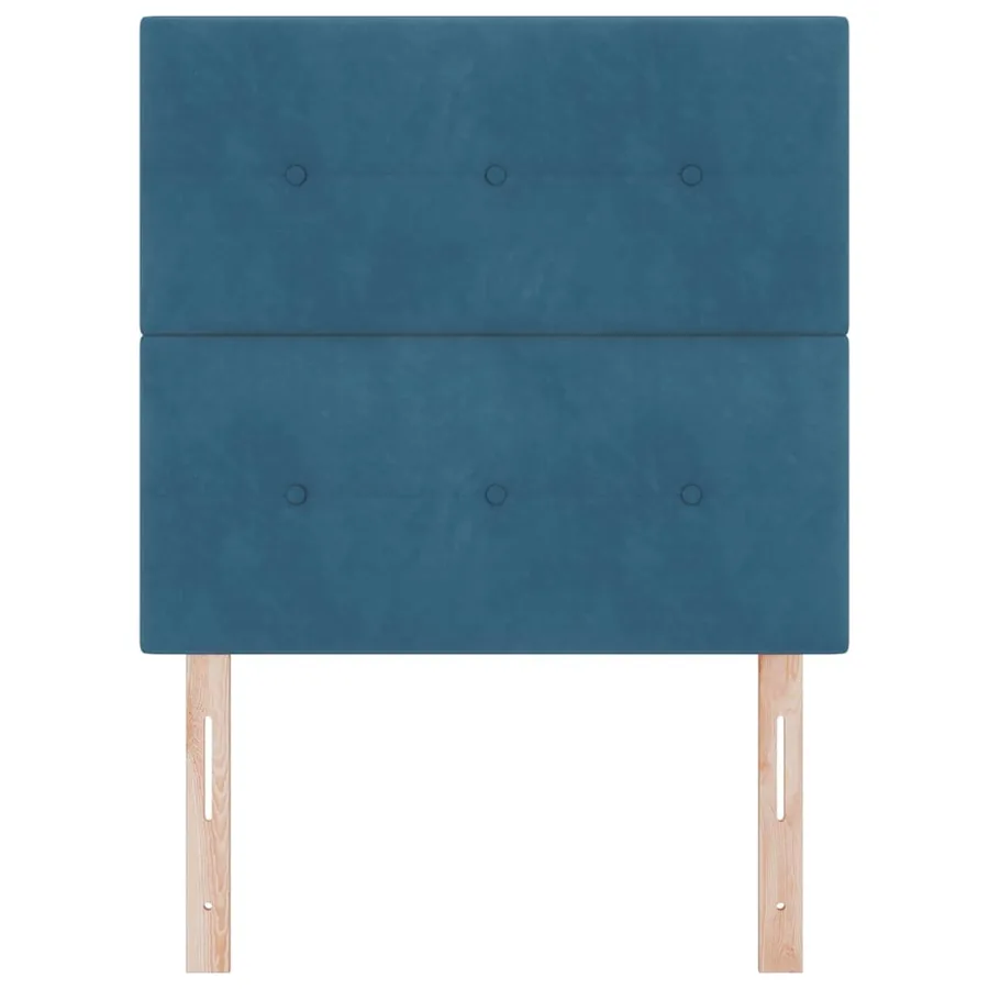 Tête de lit LED avec bandes LED Bleu 100 cm Velours - 5