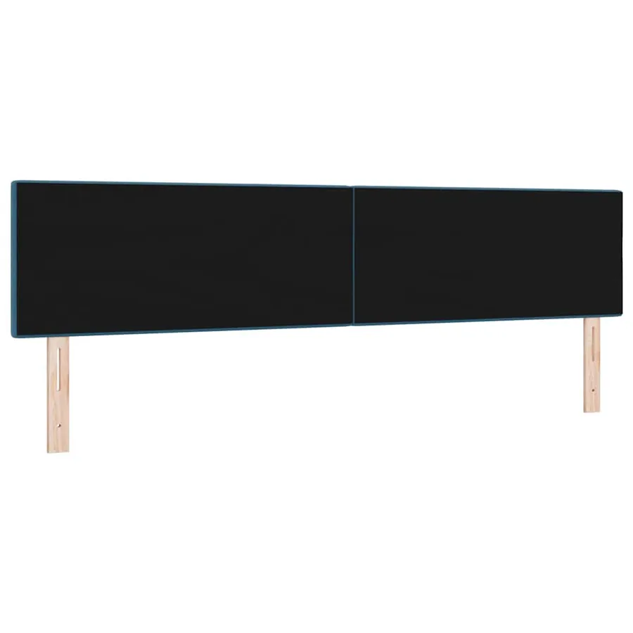 Tête de lit LED avec bandes LED Bleu 200 cm Velours - 7