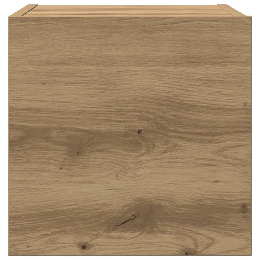 Unites TV Montage mural 4 pcs Chêne artisanal Bois d'ingénierie - 8