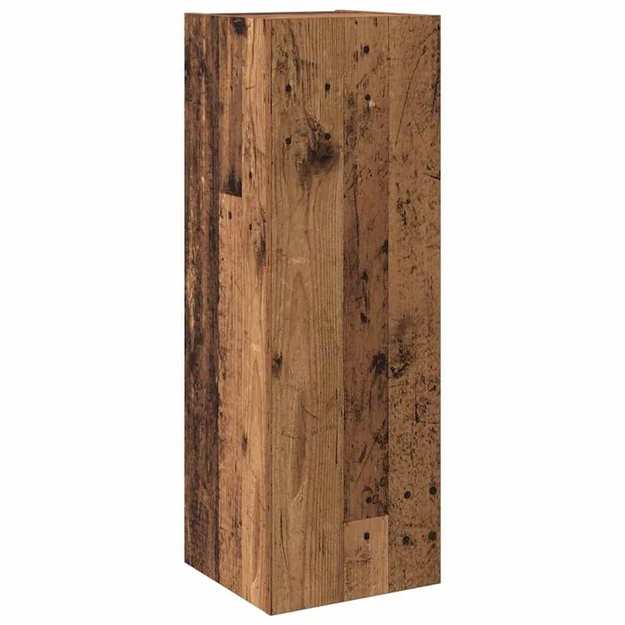 Unites TV Montage mural 4 pcs Bois Ancien Bois d'ingénierie - 5