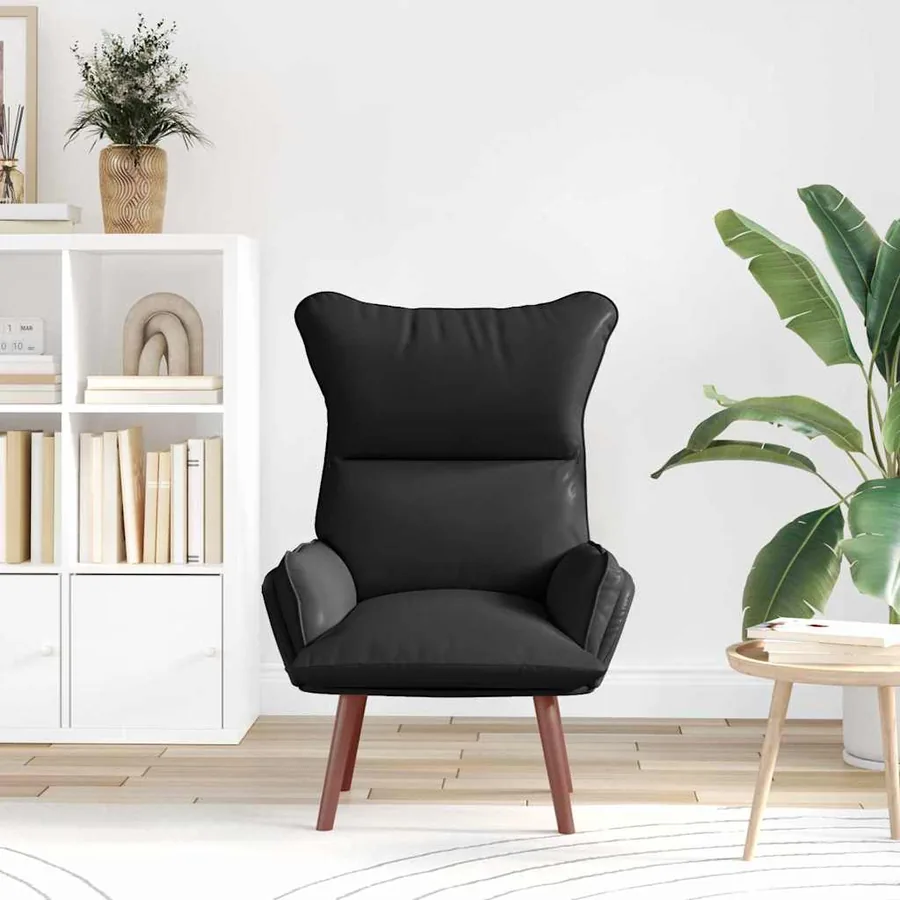 fauteuil Noir 69 x 74 x 93 cm Simili cuir - 3