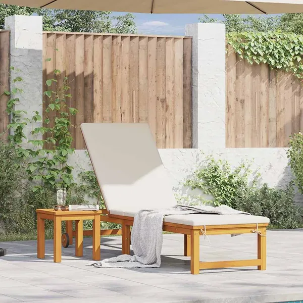 Transat Marron 202 x 53 x 89 cm Bois d'Acacia Massif