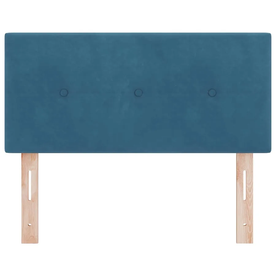 Tête de lit LED avec bandes LED Bleu 90 cm Velours - 5