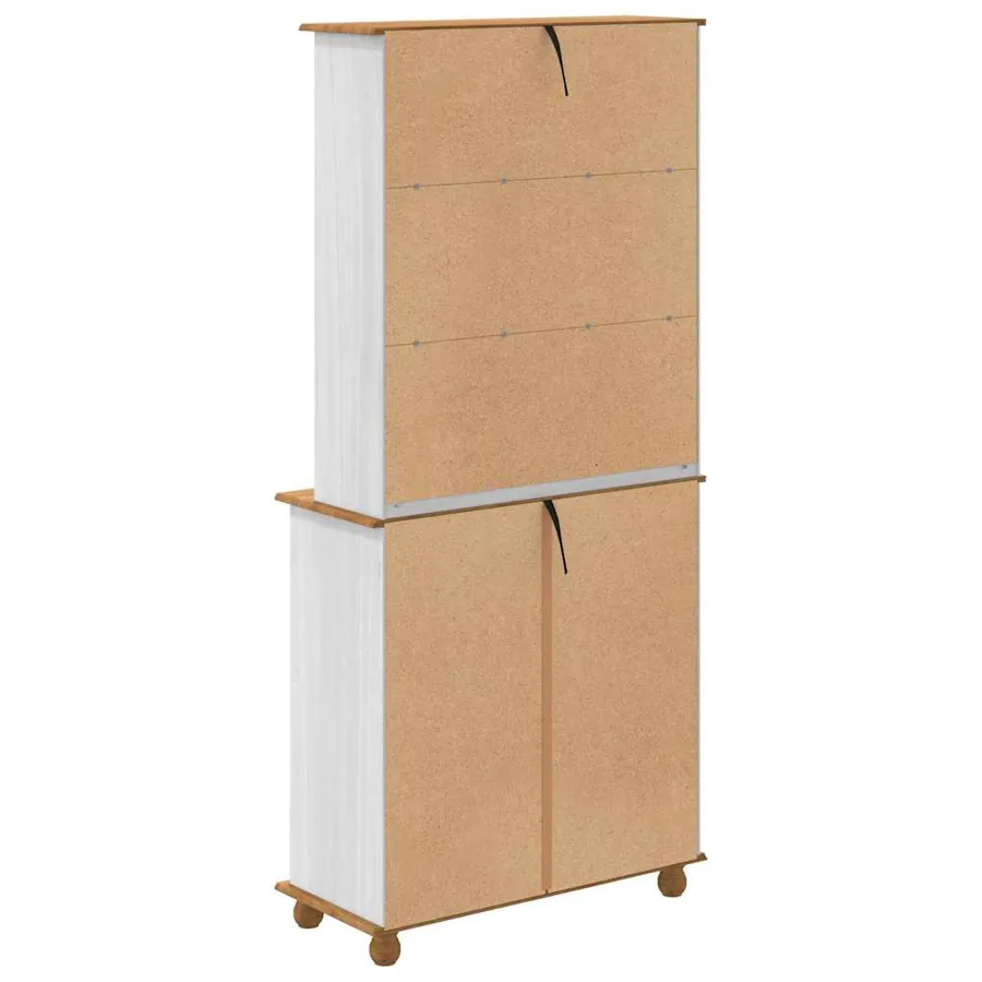 Hutch ASKIM Blanc 91 x 40 x 200,5 cm Bois de pin massif - 8