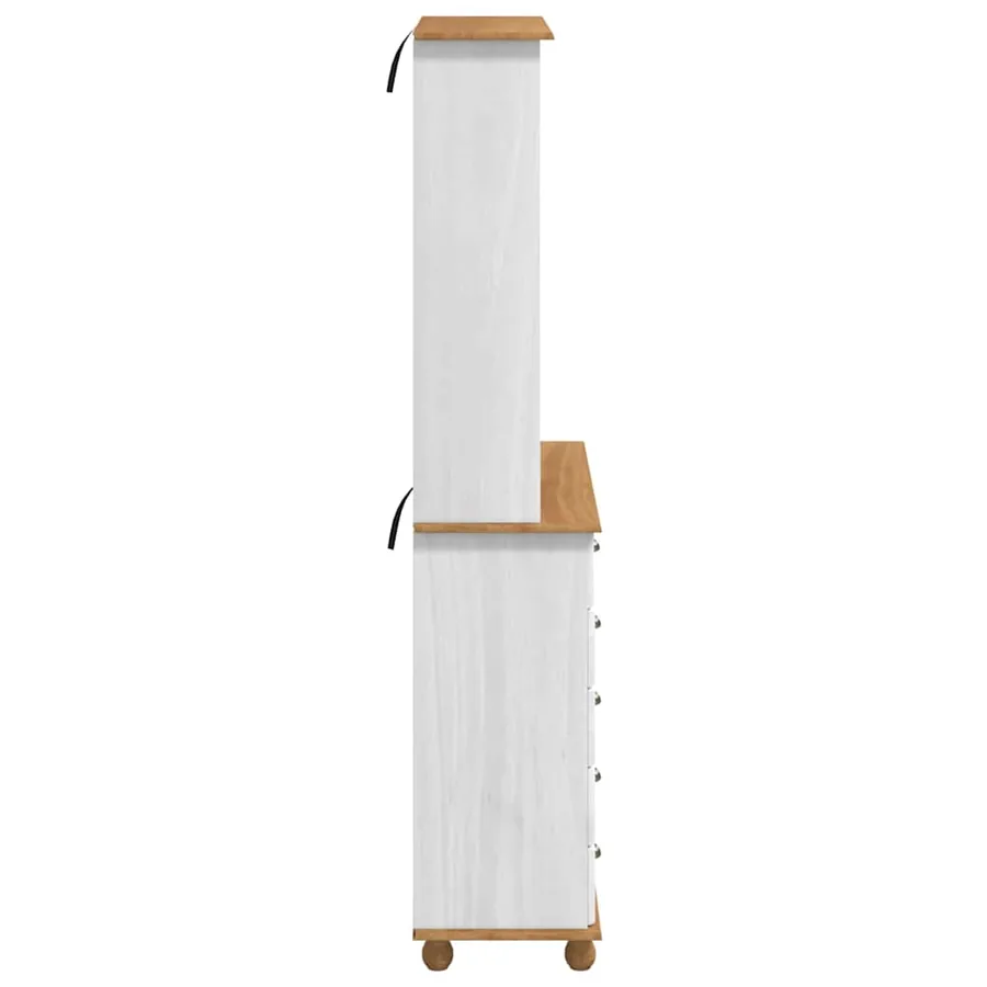 Hutch ASKIM Blanc 91 x 40 x 200,5 cm Bois de pin massif - 9