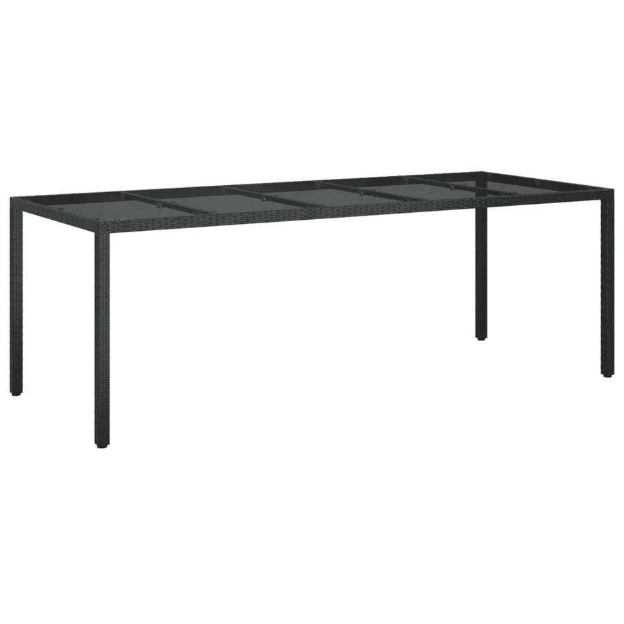Ensemble à manger de jardin 11 pcs coussins noir résine tressée - 7