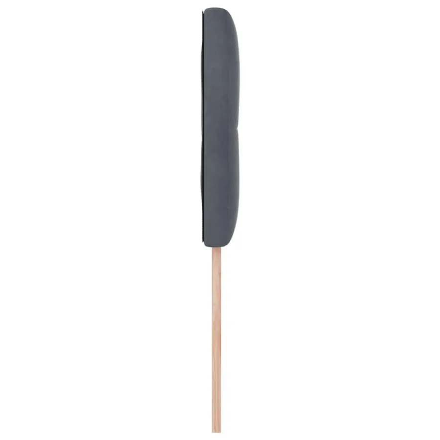 Tête de lit Gris foncé 100 cm Velours - 6