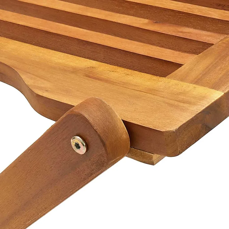 Chaises pliables d'extérieur lot de 4 Bois d'acacia solide - 8