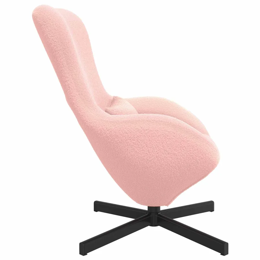 Fauteuil œuf Rose 63 x 73 x 90 cm tissu - 4
