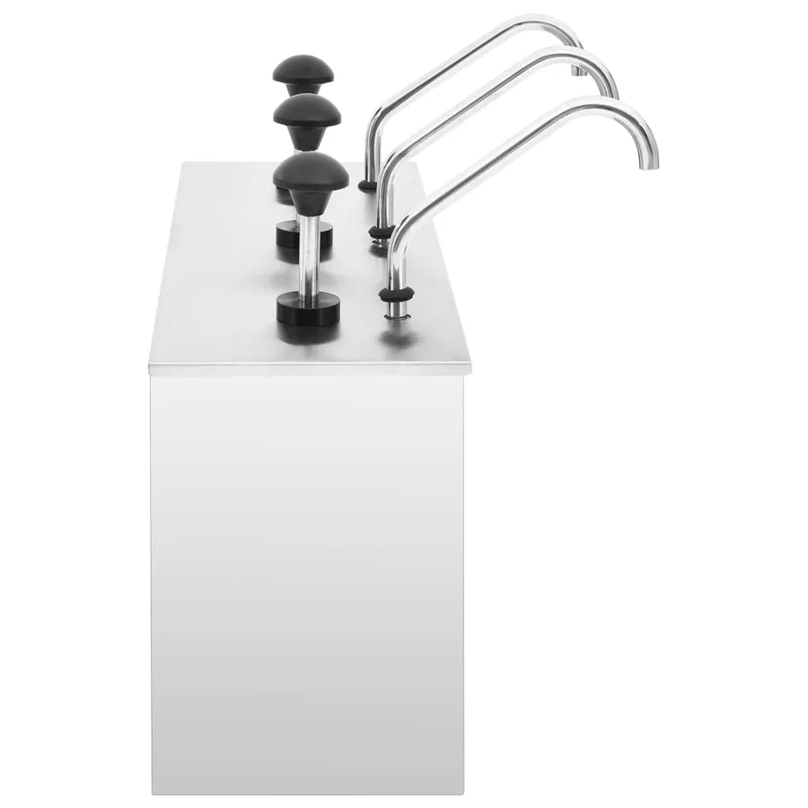 Distributeur de sauces Acier inoxydable 3 x 3,5 L - 3