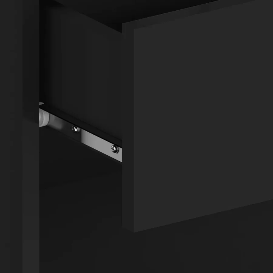 Tables de chevet murales 2 pcs Noir - 7