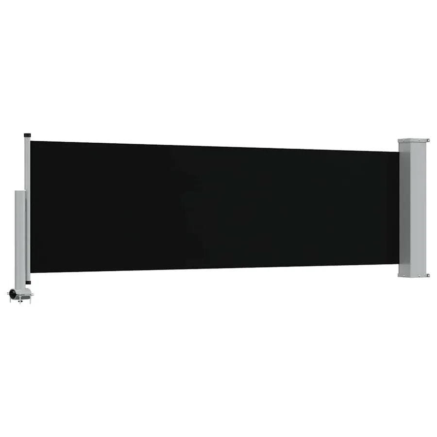 Auvent latéral rétractable de patio 80x300 cm Noir - 6