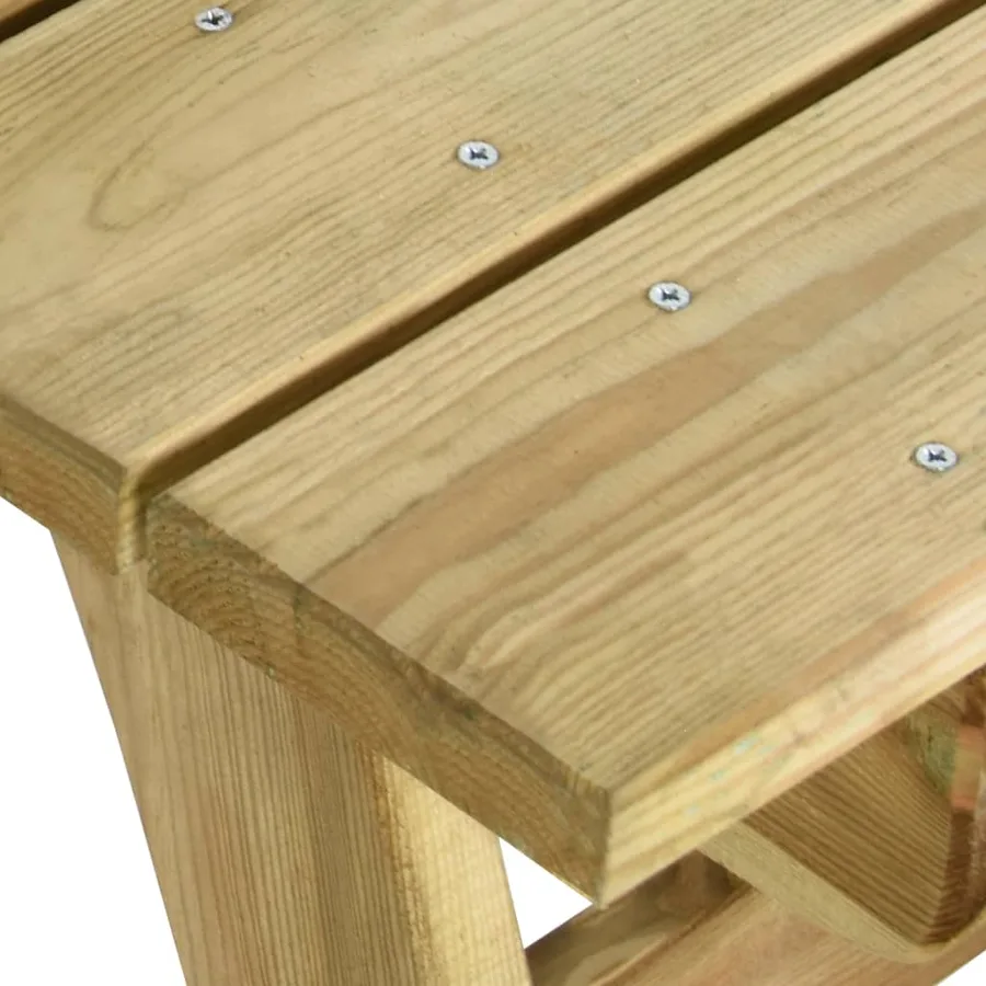 Table de jardin 220x74x75 cm Bois de pin imprégné - 4