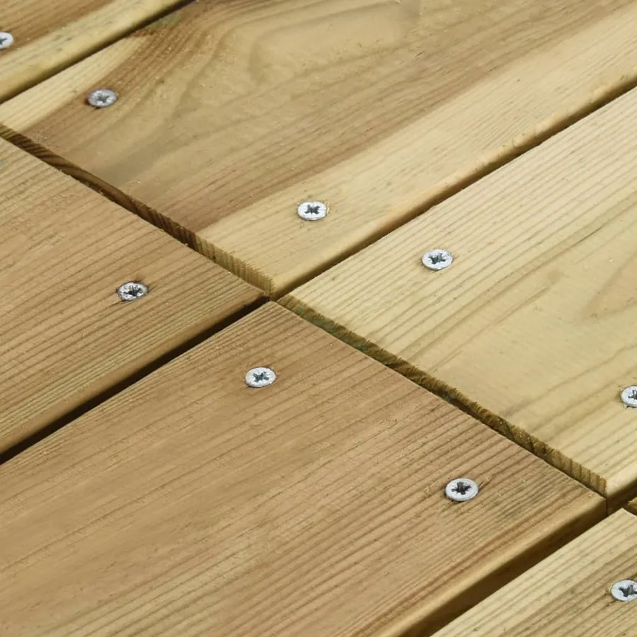 Table de jardin 220x74x75 cm Bois de pin imprégné - 5