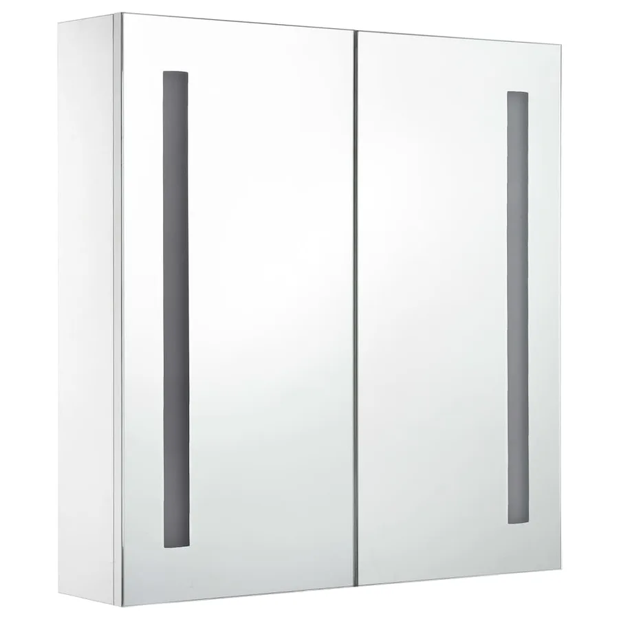 Armoire de salle de bain à miroir LED 60x14x62 cm - 3