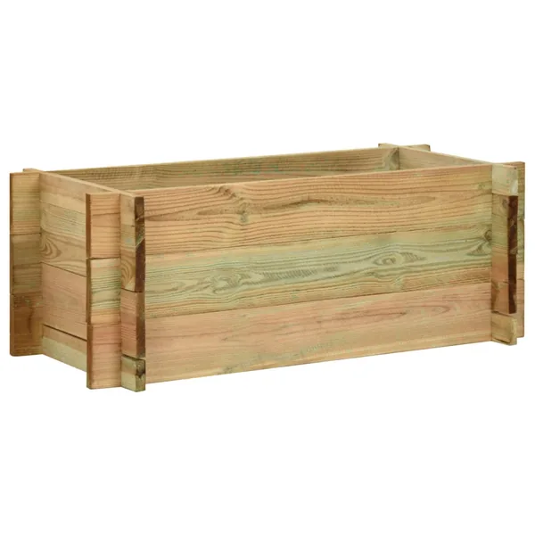 Jardinière surélevée pour légumes Bois de pin imprégné 80 cm