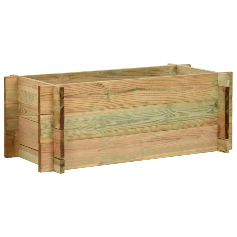 Raised vegetable planter Impregnated pine wood 80 cm
