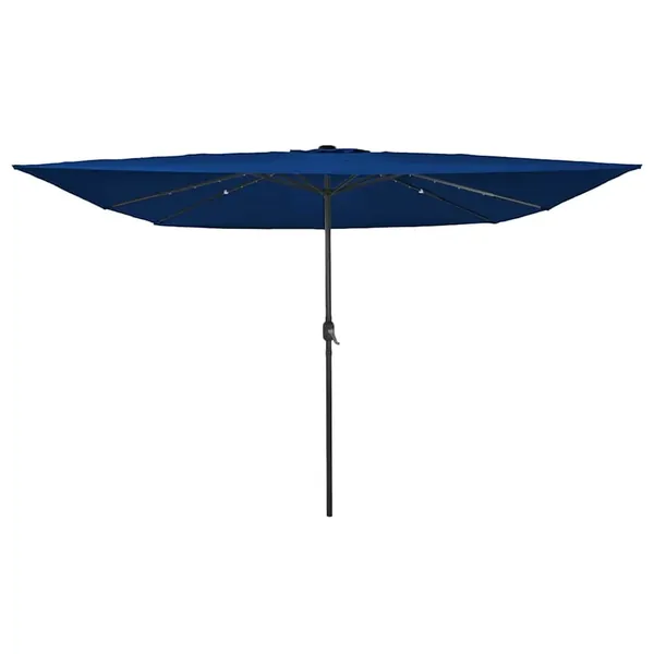 Parasol de jardin 295 x 295 x 245 cm Polyester et Acier Azur