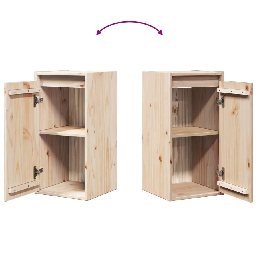 Armoires murales 2 pcs 30x30x60 cm Bois de pin massif - 10