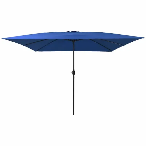 Parasol de jardin 295 x 295 x 245 cm Polyester et Acier Azur