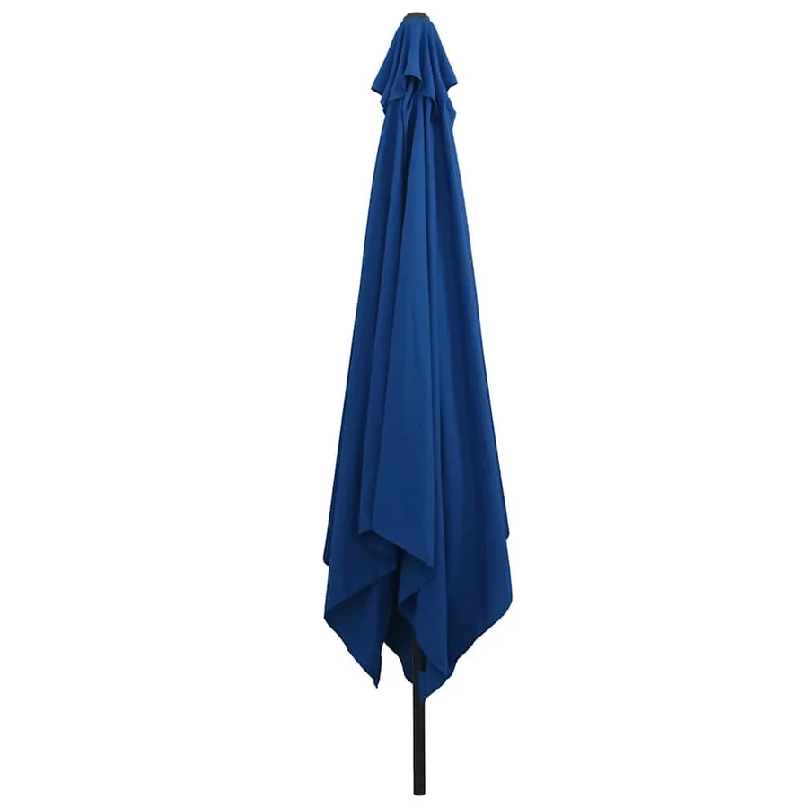 Parasol de jardin 295 x 295 x 245 cm Polyester et Acier Azur - 3