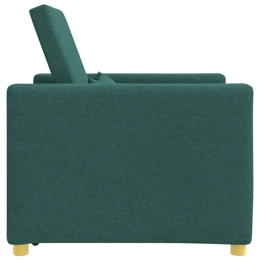 Canapé-lit escamotable simple Vert foncé 90 x 165 x 87 cm tissu - 6